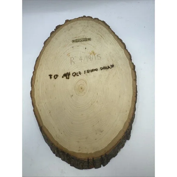 Old Man Tree Spirit Face Folk Art Carved Wood Wall Sculpture Signed PH 4/19/2015 - Picture 5 of 5